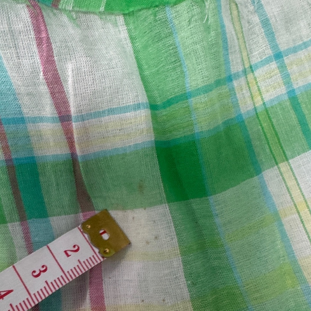 NWT Raj Green Plaid A-Line Skirt with Floral Embroidery One Size Fits‎ Most - Picture 7 of 9